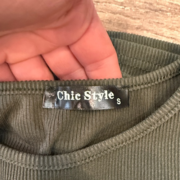 Chic Style Ruched Ribbed Dress - Picture 5 of 6